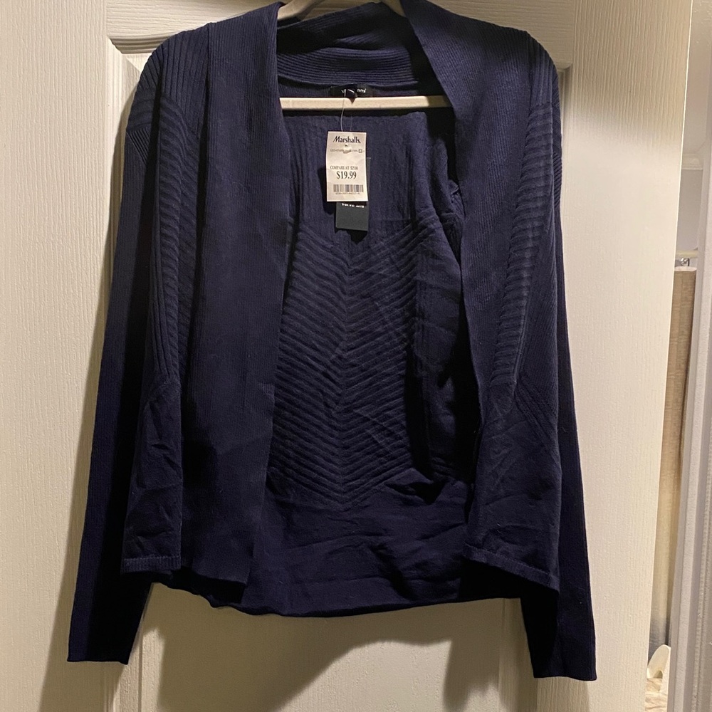 Verve Ami Navy Blue Women's Cardigan